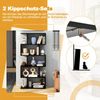 5-stufiges Bücherregal mit Kippschutz freistehender Raumteiler dekoratives Ausstellungsregal Schwarz Bild 4