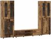 vidaXL TV-Schrankset mit Schubladen FLORIN 3 pcs Altholz Holzwerkstoff 3398012 Bild 2