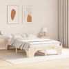 vidaXL Bettrahmen Natur 135 x 190 cm Massives Kiefernholz 872953 Bild 3