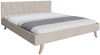 thematys Polsterbett mit Füßen – Velours Bettgestell 120x200–180x200 – (modernes Design mit gepolstertem Kopfteil – optional mit Matratze) Bild 2