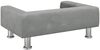vidaXL Hundebett, Samt, Hellgrau, 70 x 45 x 26.5 cm Bild 5