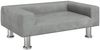 vidaXL Hundebett, Samt, Hellgrau, 70 x 45 x 26.5 cm Bild 2