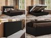 CORIVO CLASSIC Polsterbett mit Bettkasten & Stauraum, Doppelbett, inkl. Lattenrost, Metall-Hebeautomat mit Gasdruckfedern - Schwarz Kunstleder Bild 2