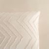 Pure Microfaser Bettwäsche 200 X 200 cm + 2- 80 X 80 cm Zigzag luxury zizag piping/ embroidery weiß Bild 2