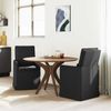 vidaXL Esszimmerstühle 2 pcs Schwarz 57 x 67 x 98 cm Stoff 42017918 Bild 3
