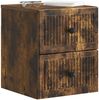 vidaXL Wandmontierter Nachttisch 2 pcs Geräucherte Eiche Holzwerkstoff 897966 Bild 2