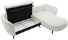 Vente-unique - AREMIA Sofa Stoff Weiß - B 180 cm x H 86 cm x L 260 cm Bild 5