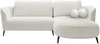 Vente-unique - AREMIA Sofa Stoff Weiß - B 180 cm x H 86 cm x L 260 cm Bild 3