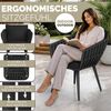 tillvex Gartentisch tillvex® Gartenstuhl Set Wetterfest mit Armlehne Rope Design (Gartenstühle UV-beständig Terrassenstuhl Rope Sessel Gartenmöbel, 4-St, Design Terrasse Balkon Outdoor Garten), belastbar Bild 3