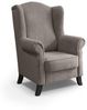 Beautysofa Ohrensessel Leonardo (mit Holzbeine, Wellenfedern) Bild 5