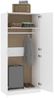 vidaXL Kleiderschrank Weiß 90x52x200 cm Holzwerkstoff 800630 Bild 4