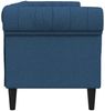 vidaXL Chesterfield-Sofa 3-Sitzer Blau Stoff 372562 Bild 5