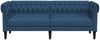 vidaXL Chesterfield-Sofa 3-Sitzer Blau Stoff 372562 Bild 4