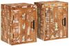 vidaXL Nachttisch 2 pcs Braun 35 x 33 x 48 cm Massivholz Altholz 4016727 Bild 1