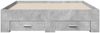 vidaXL Bettgestell mit Schubladen Betongrau 135x190 cm Holzwerkstoff 3280408 Bild 4
