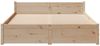 vidaXL Massivholzbett ohne Matratze 140x200 cm Kiefernholz 3301688 Bild 4