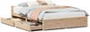 vidaXL Massivholzbett ohne Matratze 140x200 cm Kiefernholz 3301688 Bild 2