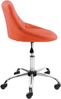 CLP Arbeitshocker Lazio drehbar mit Chromgestell,orange Stoff Bild 4
