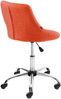 CLP Arbeitshocker Lazio drehbar mit Chromgestell,orange Stoff Bild 5