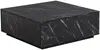 Vente-unique - ANTRIM Couchtisch Holz, Platte Schwarz - B 90 cm x H 35 cm x L 90 cm Bild 3