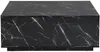 Vente-unique - ANTRIM Couchtisch Holz, Platte Schwarz - B 90 cm x H 35 cm x L 90 cm Bild 2