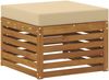 vidaXL Ecksofa Set mit Kissen 6 pcs Natur und Beige Massivholz Akazie 3375093 Bild 5