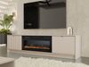 Mirjan24 'Tireno EF' TV-Lowboard mit elektrischem Kamin, Holz sandbeige, 48 x 40 x 182 cm Bild 2