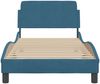 vidaXL Bettgestell mit Kopfteil "Dover" Blau 90x190 cm Samt 373096 Bild 4