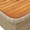vidaXL 2-tlg. Garten-Essgruppe mit Kissen Beige Poly Rattan 3277490 Bild 5