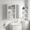 vidaXL Badezimmer-Wandschrank Weiß 40 x 10 x 60,5 cm Holzwerkstoff 889351 Bild 5