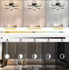 ZMH Deckenlampe LED Deckenleuchte Wohnzimmer Modern Dimmbar mit Fernbedienung 50W Schwarz Wohnzimmerlampe Kreative Geometrie Design Groß Schlafzimmerlampe für Küche Esszimmer Ø50CM Bild 3