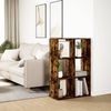 vidaXL Raumteiler-Bücherregal Räuchereiche 69,5x29x103,5 cm 858016 Bild 4
