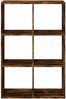 vidaXL Raumteiler-Bücherregal Räuchereiche 69,5x29x103,5 cm 858016 Bild 5