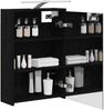 vidaXL Badezimmerspiegelschrank Schwarz Eichen-Optik 43 x 16 x 62.5 cm 889144 Bild 3