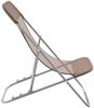 vidaXL Strandstühle 2 Stk. Braun Textilene & Pulverbeschichteter Stahl 360191 Bild 5
