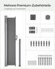 SONGMICS Alu-Seitenmarkise, ausziehbar, blickdicht, Grau, 160x400 cm Bild 5