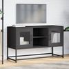 vidaXL TV-Schrank Schwarz 100,5x39x60,5 cm Stahl 853380 Bild 4