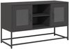 vidaXL TV-Schrank Schwarz 100,5x39x60,5 cm Stahl 853380 Bild 2