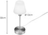 LED Tischlampe MATHA mit Touch Dimmer und Glas Lampenschirm, Höhe 32cm Bild 4