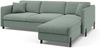 Micadoni Schlaf-Ecksofa Gloria 4-Sitzer Rechts Strukturierter Stoff Minze 205x140 Bild 2