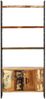 vidaXL Bücherregal 4 Ebenen 80x30x180 cm Altholz Massiv 284419 Bild 2
