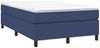 vidaXL Boxspringbett mit Matratze Blau 120x190 cm Stoff 3269689 Bild 2