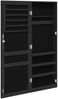 Schmuckschrank, Spiegelschrank mit Spiegel Wandmontage Schwarz 37,5 x 10 x 106 cm Bild 5