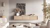 Selsey 'Moddern' TV-Lowboard mit Wandmontageoption, Eiche, 32 x 180 x 36 cm Bild 2