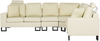 Ecksofa 6-Sitzer STOCKHOLM Echtleder Hellbeige linksseitig Bild 4