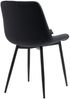 2er Set Esszimmerstühle Victoria Samt schwarz Bild 5