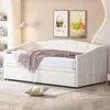 Schlafsofa, 90x200cm/180x200cm, Ausziehbett mit Bettfunktion, inkl. Lattenrost, Bezug aus Samt, Einzelbett, Doppelbett, Jugendbett Bild 2