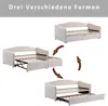Schlafsofa, 90x200cm/180x200cm, Ausziehbett mit Bettfunktion, inkl. Lattenrost, Bezug aus Samt, Einzelbett, Doppelbett, Jugendbett Bild 5