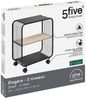 5five Simply Smart Regal Rollregal NOIR, 2-stufig, Metall, 43,3 x 28 x 53 cm Bild 4