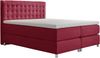 99rooms Leonel Boxspringbett Velours MONOLITH 120x200 cm Bordeaux Bild 3